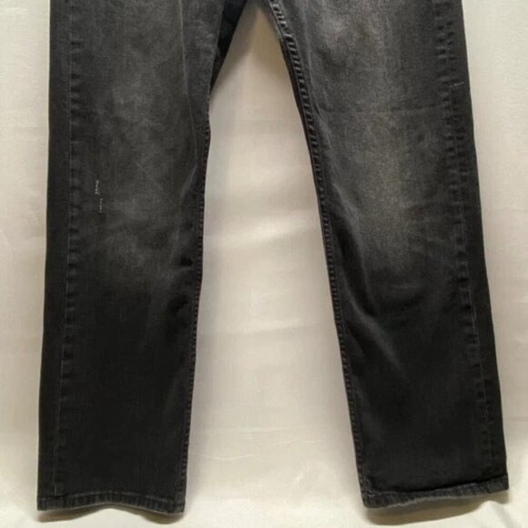 Levi's 505 Men's Black Grey Wash Jeans 36x32 Regular Fit Straight Leg 5 Pocket - Picture 5 of 15